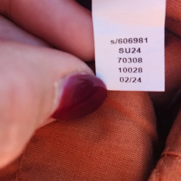 LOFT NWT The Monroe Slim Pants In Rust, 97% Cotton, Size 8 - Picture 8 of 8